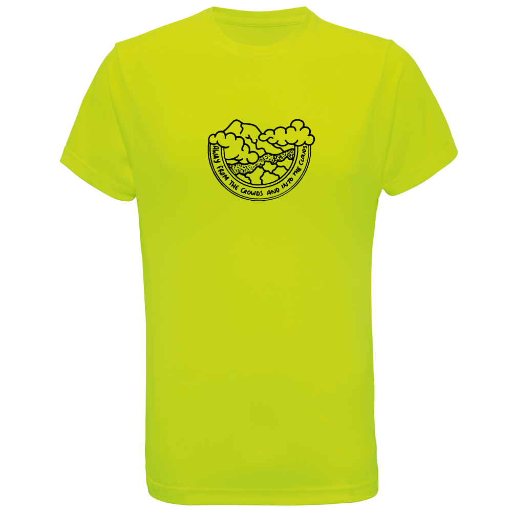 Away from the Crowds and Into the Clouds Hiking T-Shirt