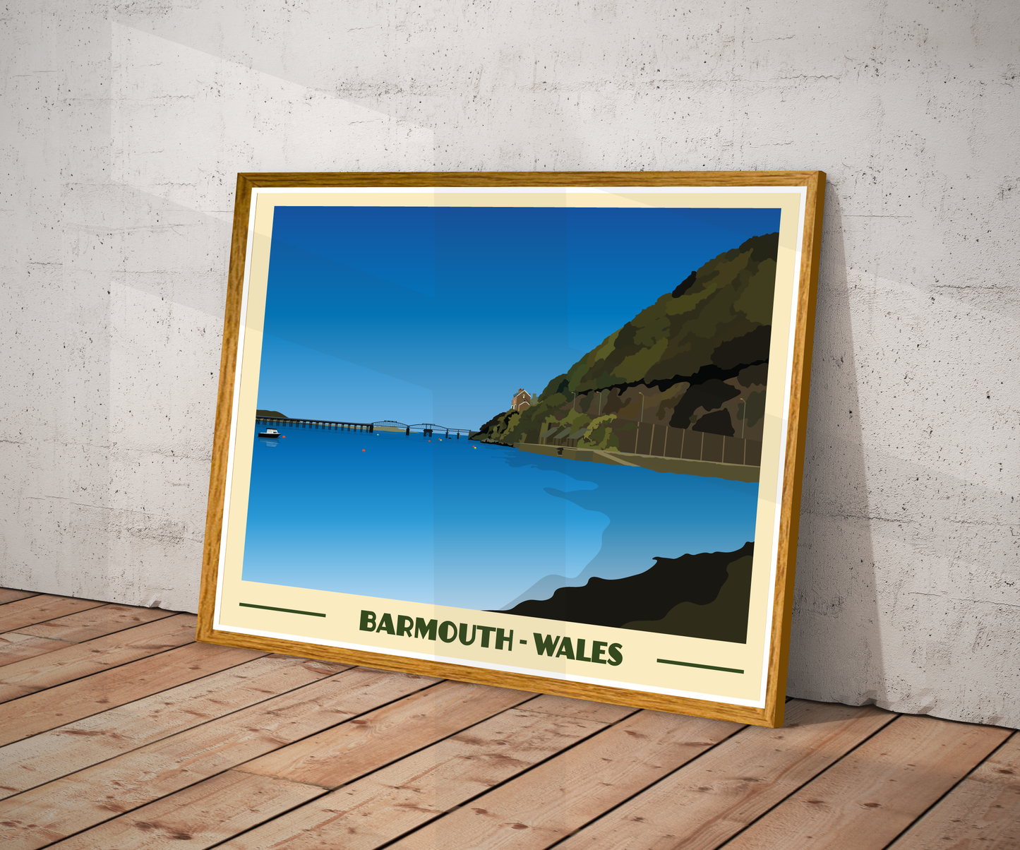 Barmouth Landscape Print – Snowdonia Coast (Lustre Art Print)