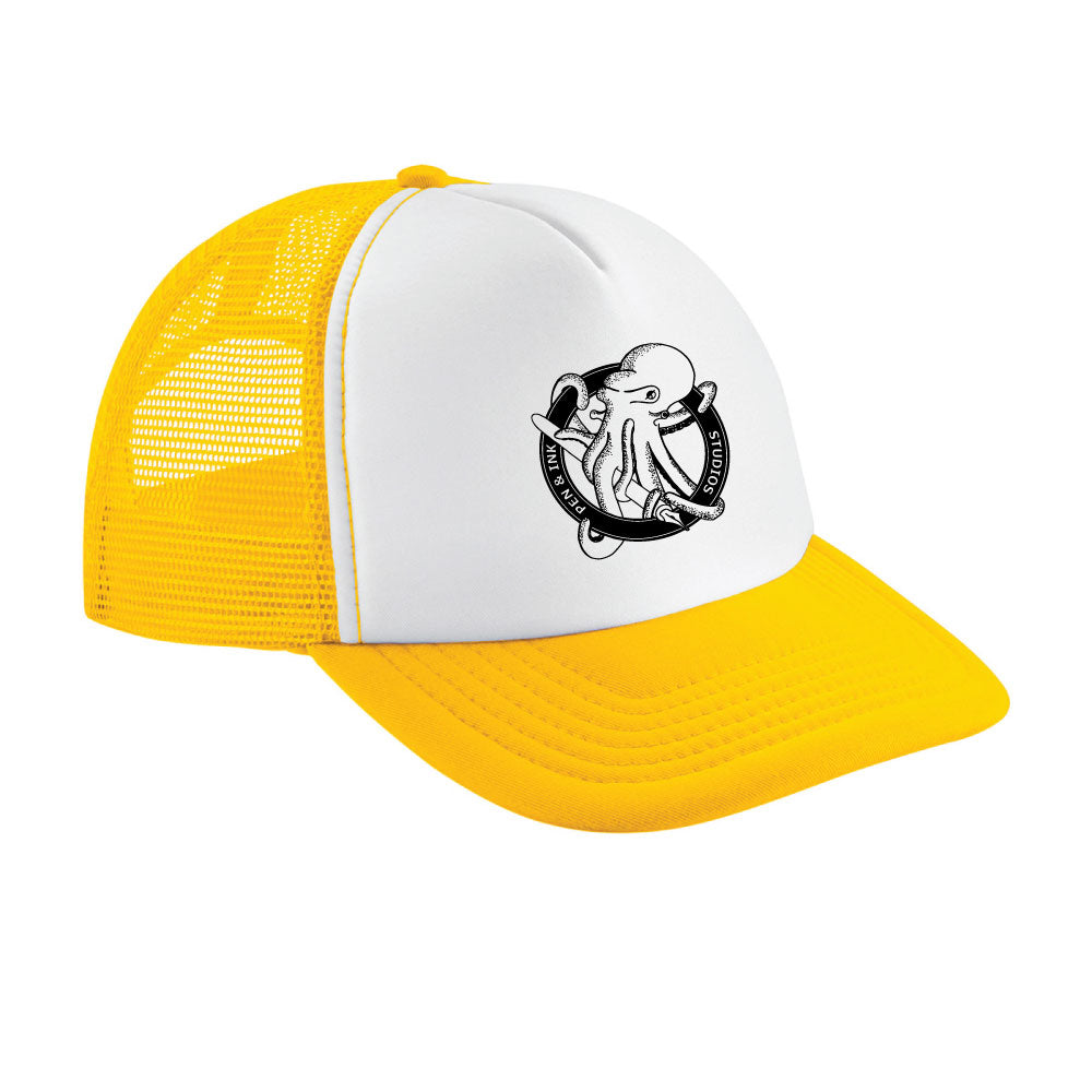 Pen & Ink Studios Octopus Trucker Cap | Vintage Adventure Snapback