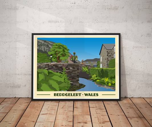 Beddgelert Landscape Print – Snowdonia (Lustre Art Print)