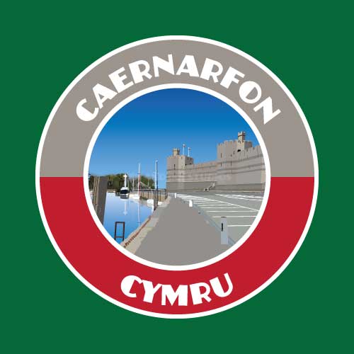 Caernarfon Cymru Sticker | Holiday Visitor Themed Sticker