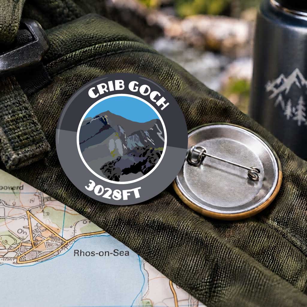 Crib Goch 25mm Pin Badge | Travel Memories Pin Badge