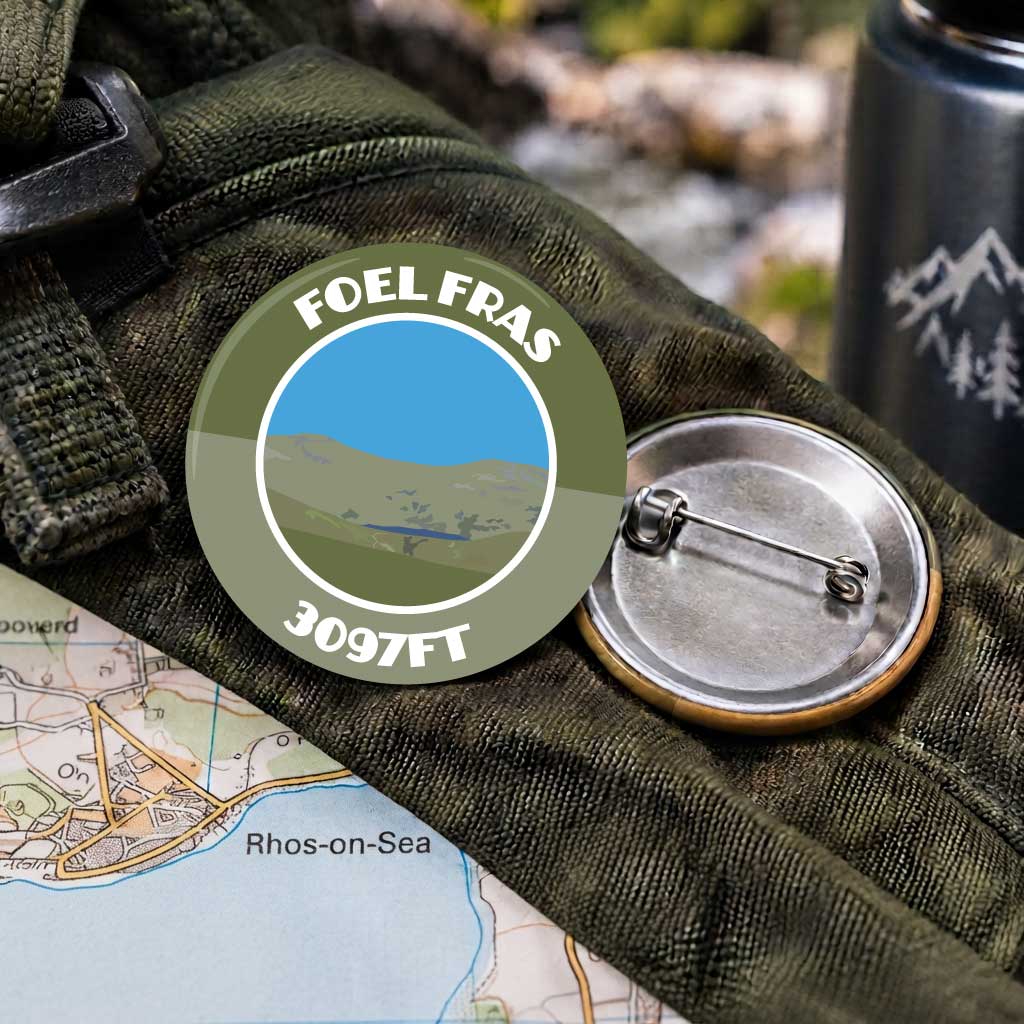 Foel Fras 25mm Pin Badge | Travel Memories Pin Badge