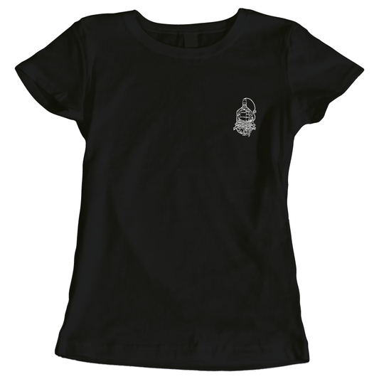 Follow the waves home surfing themed ladies t-shirt