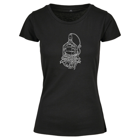 Follow the waves home surf themed ladies t-shirt