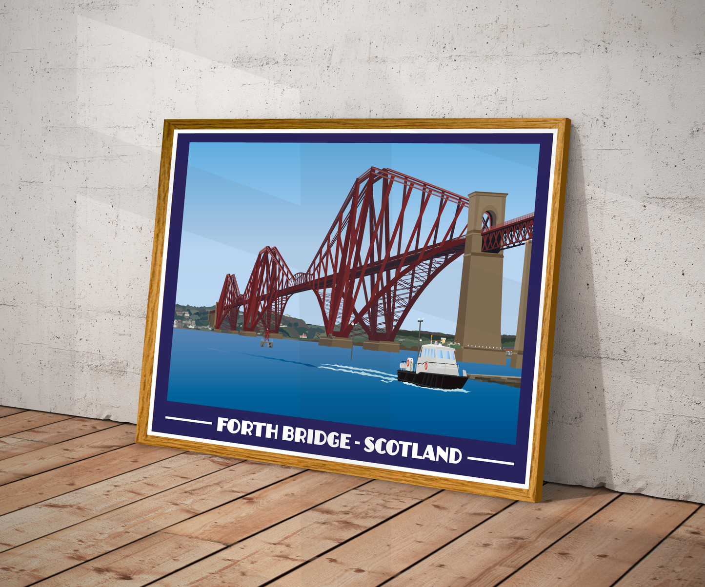 Forth Bridge Landscape Print – Scotland (Lustre Art Print)