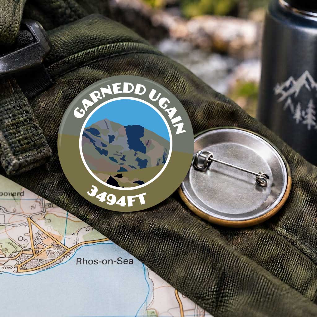 Garnedd Ugain 25mm Pin Badge | Travel Memories Pin Badge