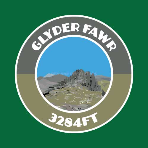 Glyder Fawr Sticker | Welsh 3000's Visitor Themed Sticker