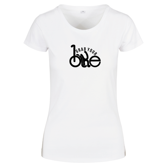 Grab Your Bike Cycling Bicycle Themed Ladies T-Shirt