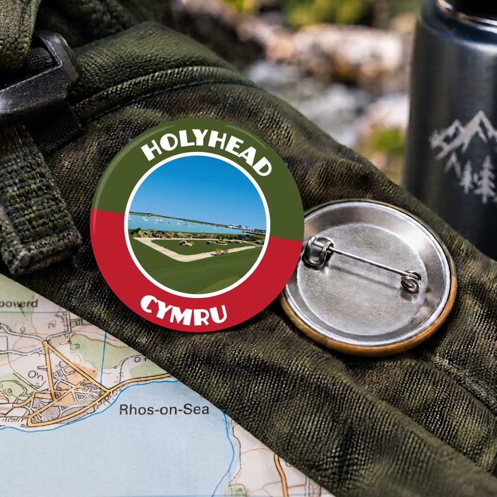 Holyhead with 25mm Pin Badge | Travel Memories Pin Badge