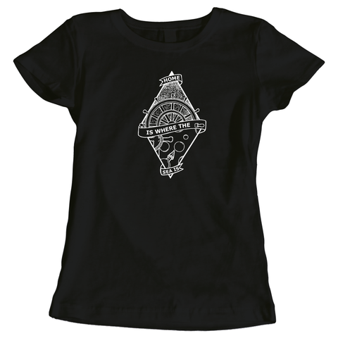 Home Is Where The Sea Is ladies t-shirt