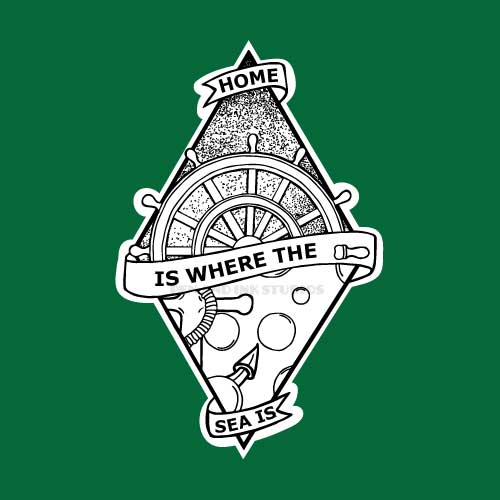 Home Is Where the Sea Is | Nautical Ocean Themed Sticker