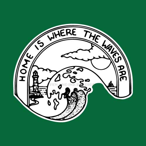 Home Is Where the Waves Are Sticker | Surfing Themed Sticker