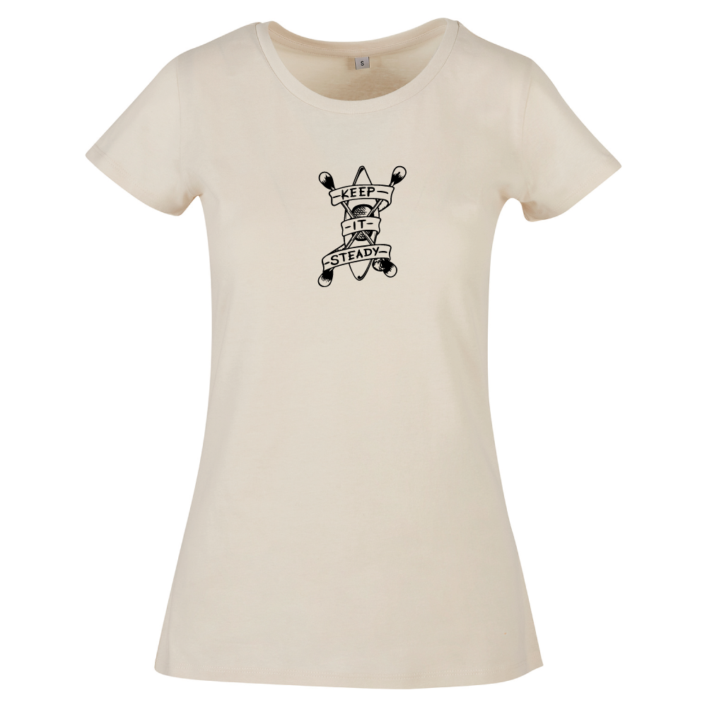 Keep It Steady Kayaking Themed Ladies T-Shirt