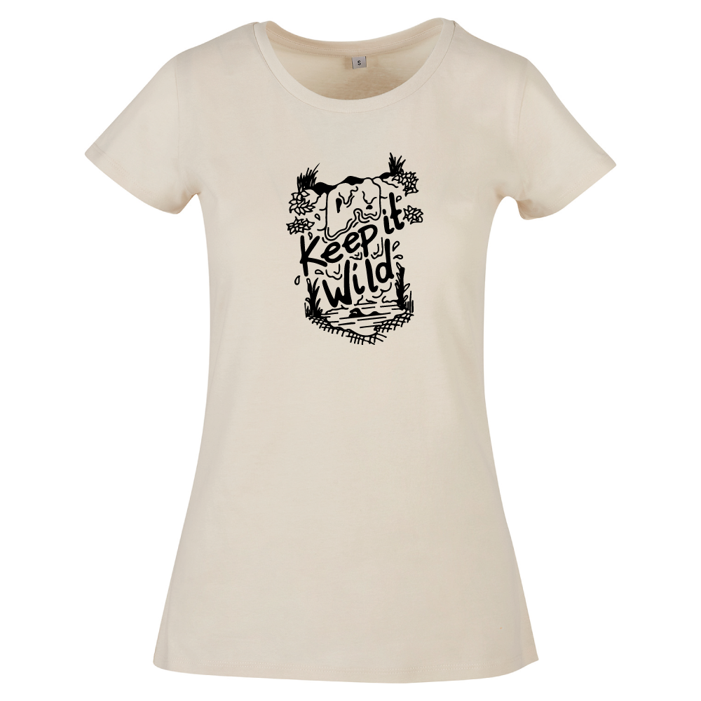 Keep It Wild Swimming Themed Ladies T-Shirt