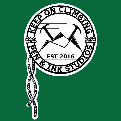 Keep on Climbing | Mountain Climbing Themed Sticker