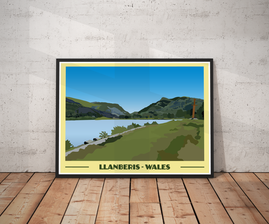 Llanberis Landscape Print – Snowdonia (Lustre Art Print)