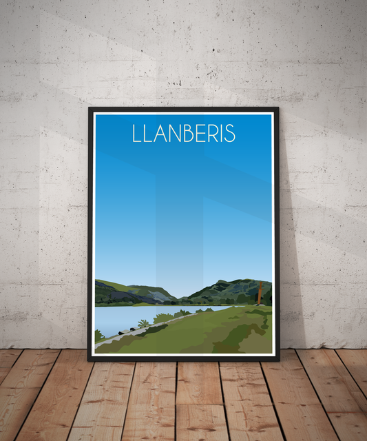 Llanberis Portrait Print – Snowdonia (Lustre Art Print)