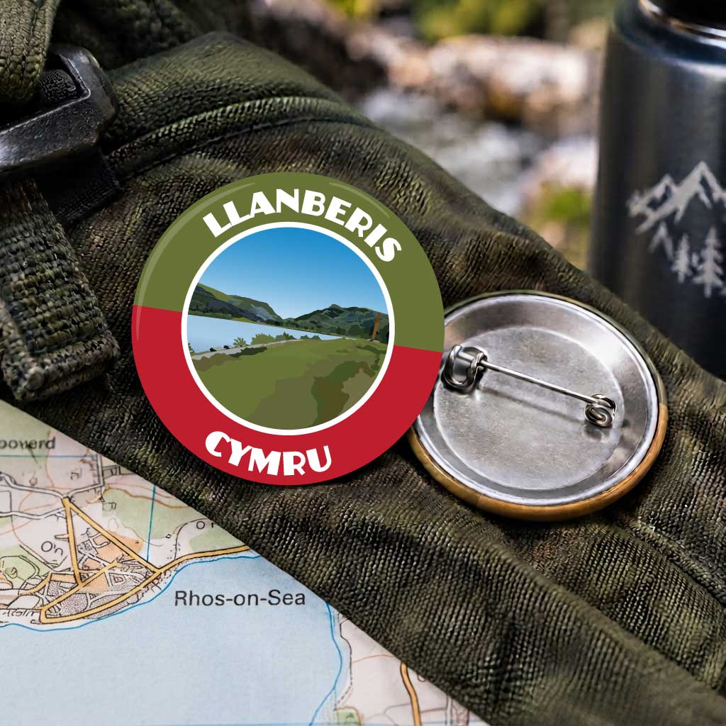 Llanberis with 25mm Pin Badge | Travel Memories Pin Badge
