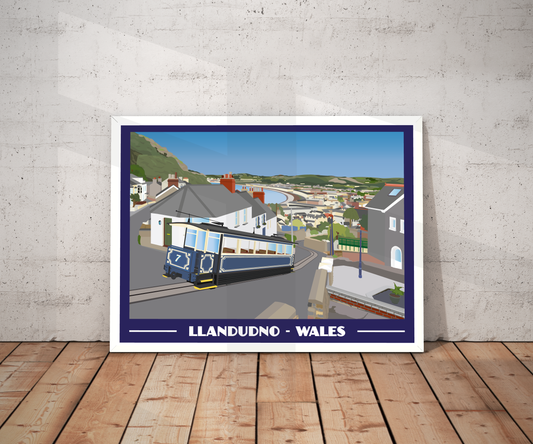 Llandudno Landscape Print – North Wales Coast (Lustre Art Print)