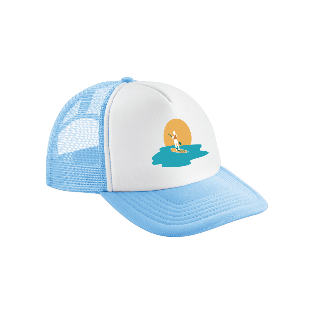 Maverick Mums Paddle Boarding Sunset Trucker Cap | Vintage Adventure Snapback