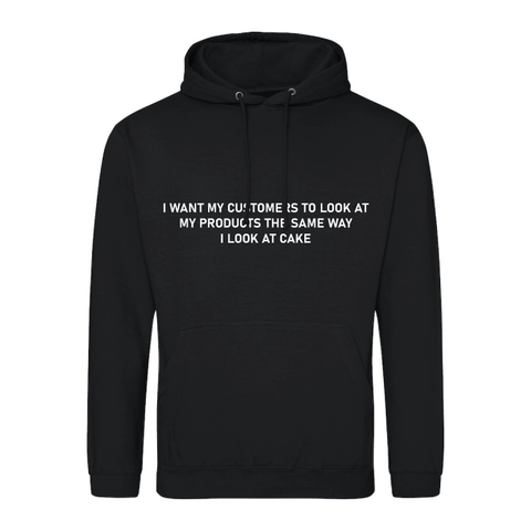 Outperform Training and Coaching - Look At Cake - unisex business slogan hoodie