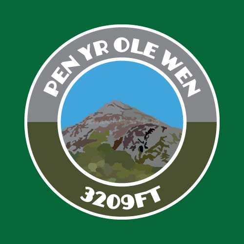 Pen Yr Ole Wen Sticker | Welsh 3000's Visitor Themed Sticker