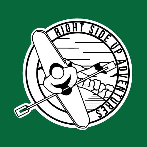 Right Side Up Adventures Sticker | Kayaking Themed Sticker