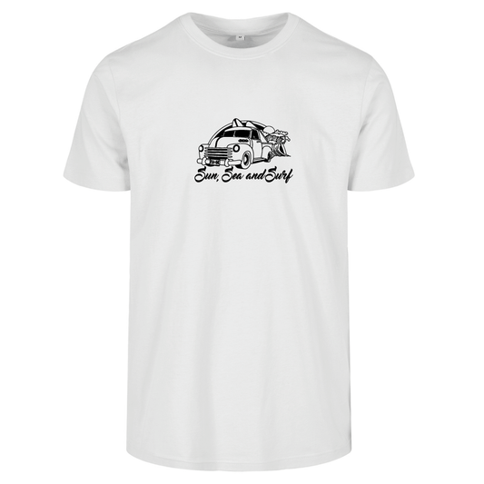 Sun Sea & Surf Coastal Adventure Tee | Surfing Unisex T-Shirt UK