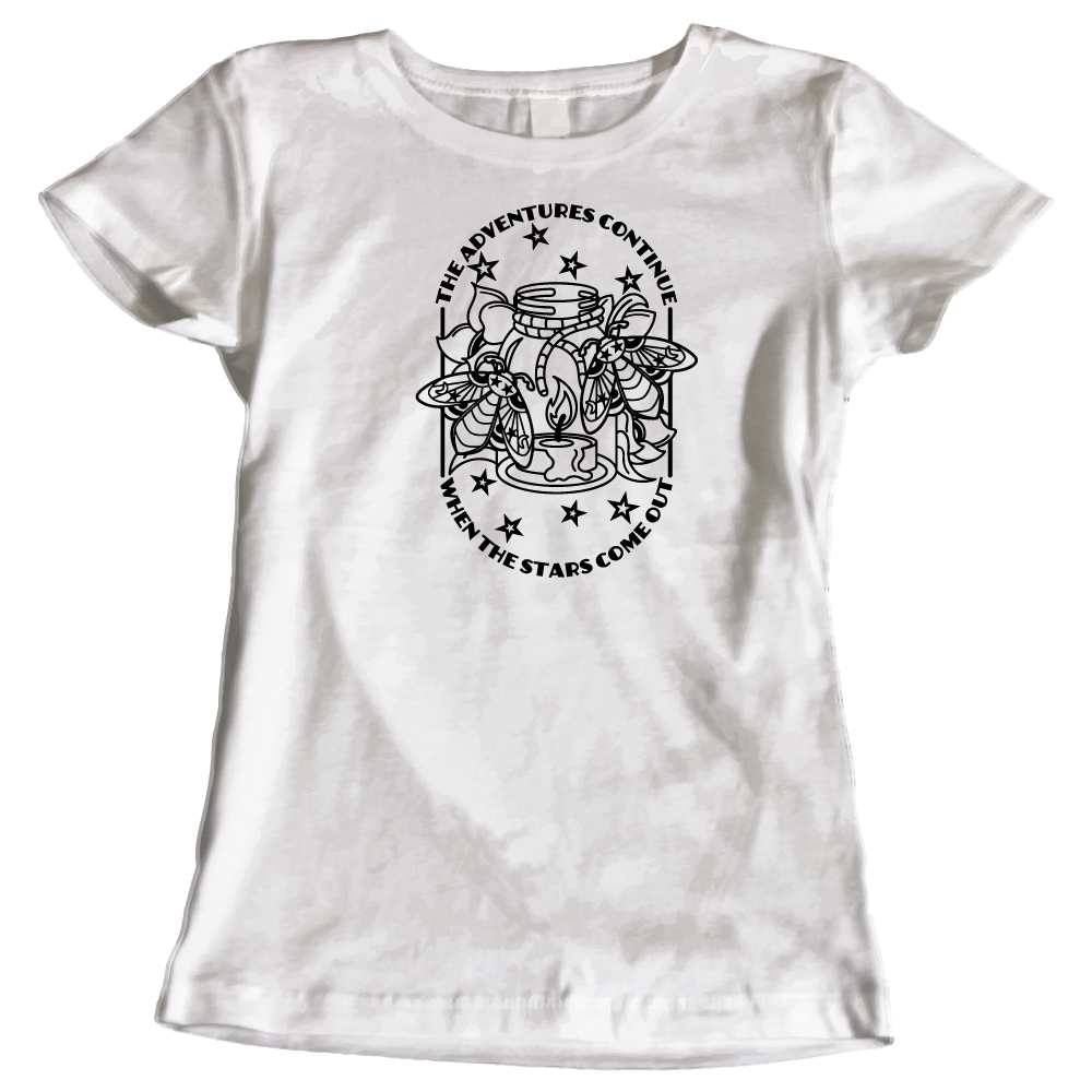 When the Stars Come Out Women’s T-Shirt – Adventure Camping Graphic Tee