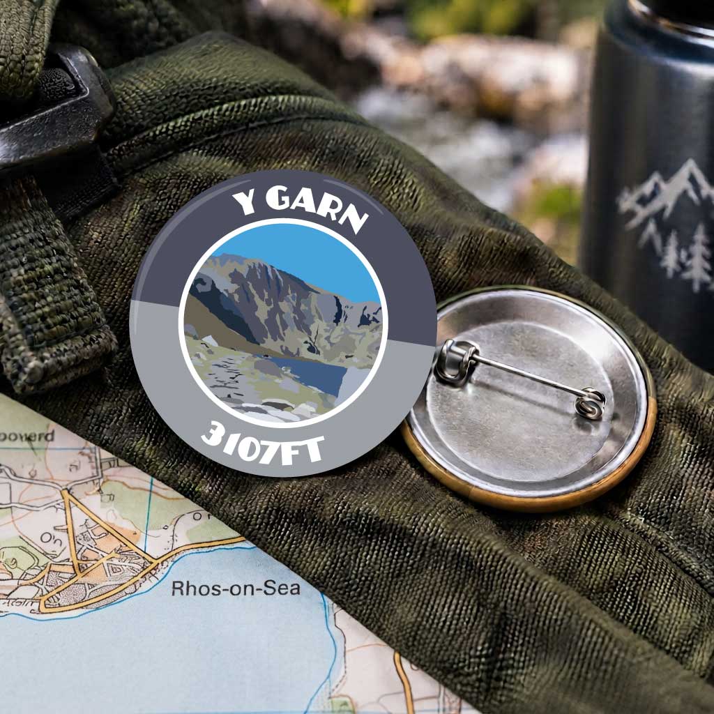 Y Garn 25mm Pin Badge | Travel Memories Pin Badge