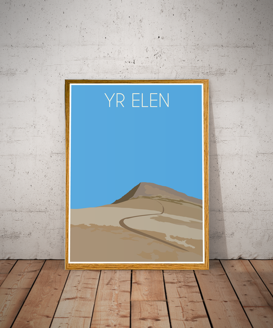 Yr Elen Eryri National Park (Snowdonia) Welsh 3000's poster print