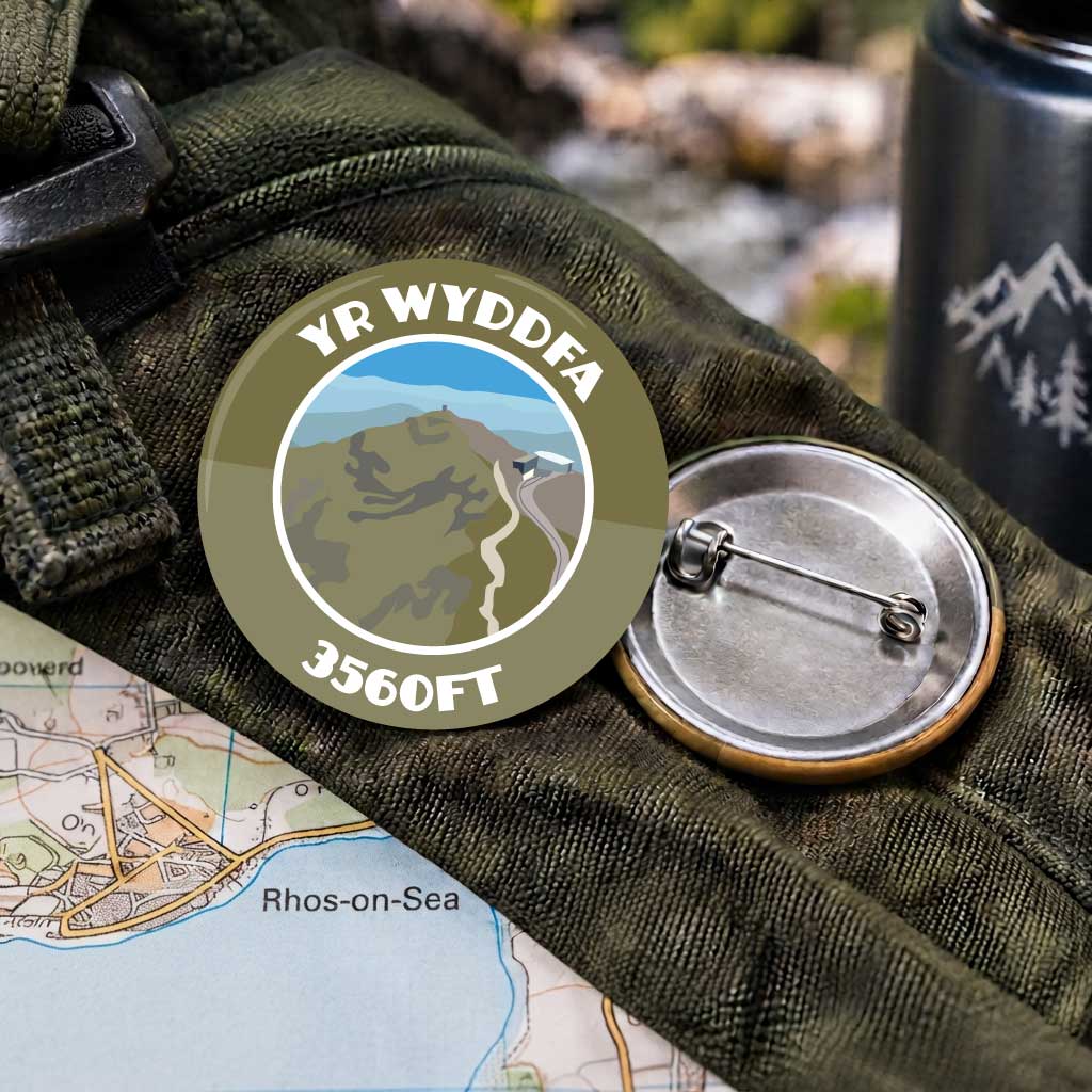 Yr Wyddfa 25mm Pin Badge | Travel Memories Pin Badge