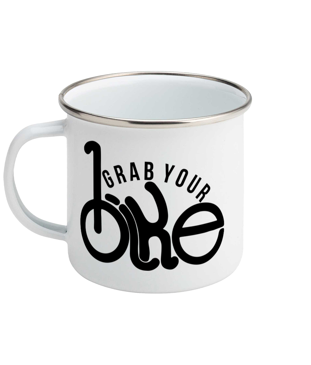 Grab Your Bike - Enamel Mug Pen and Ink Studios