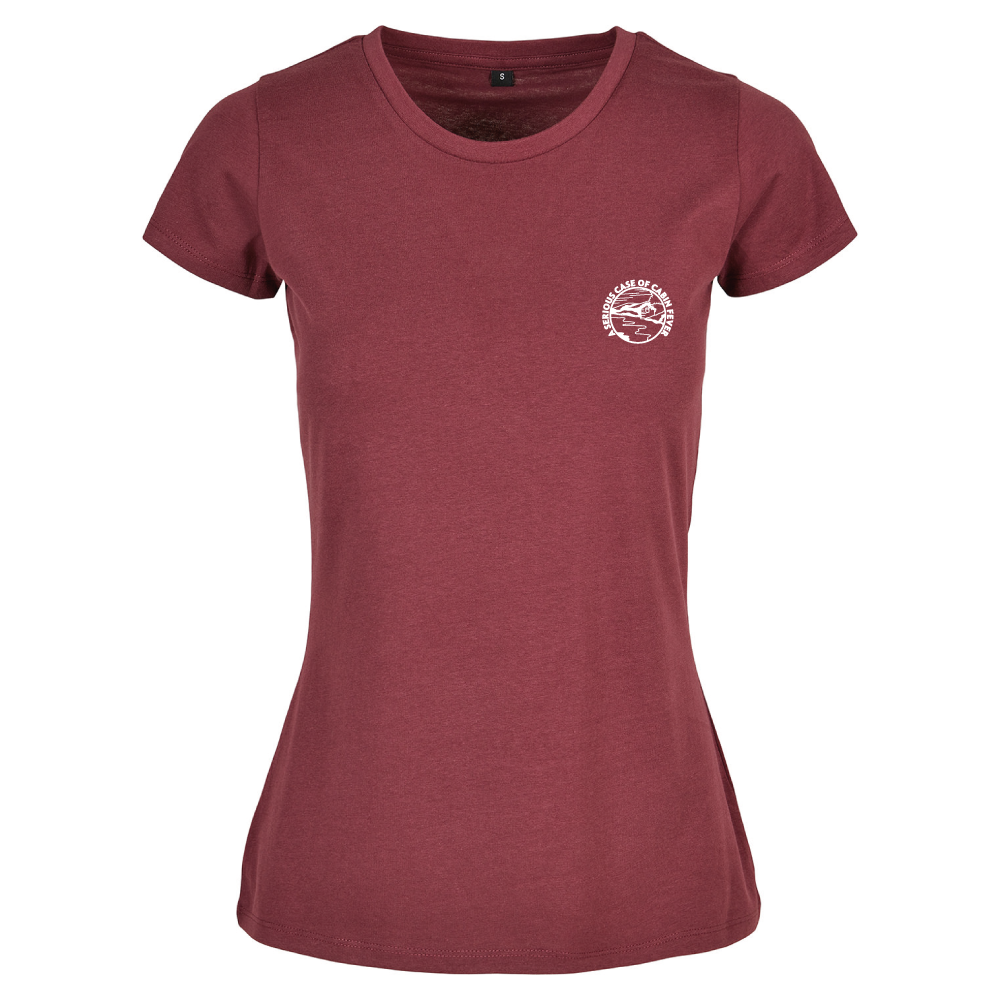A Serious Case of Cabin Fever ladies camping t-shirt