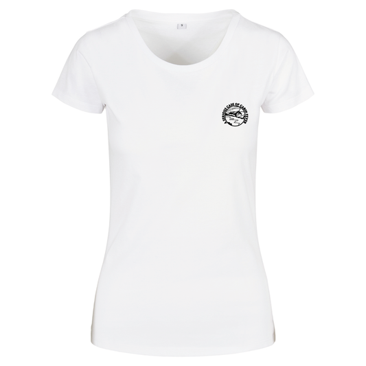 A Serious Case of Cabin Fever ladies camping t-shirt