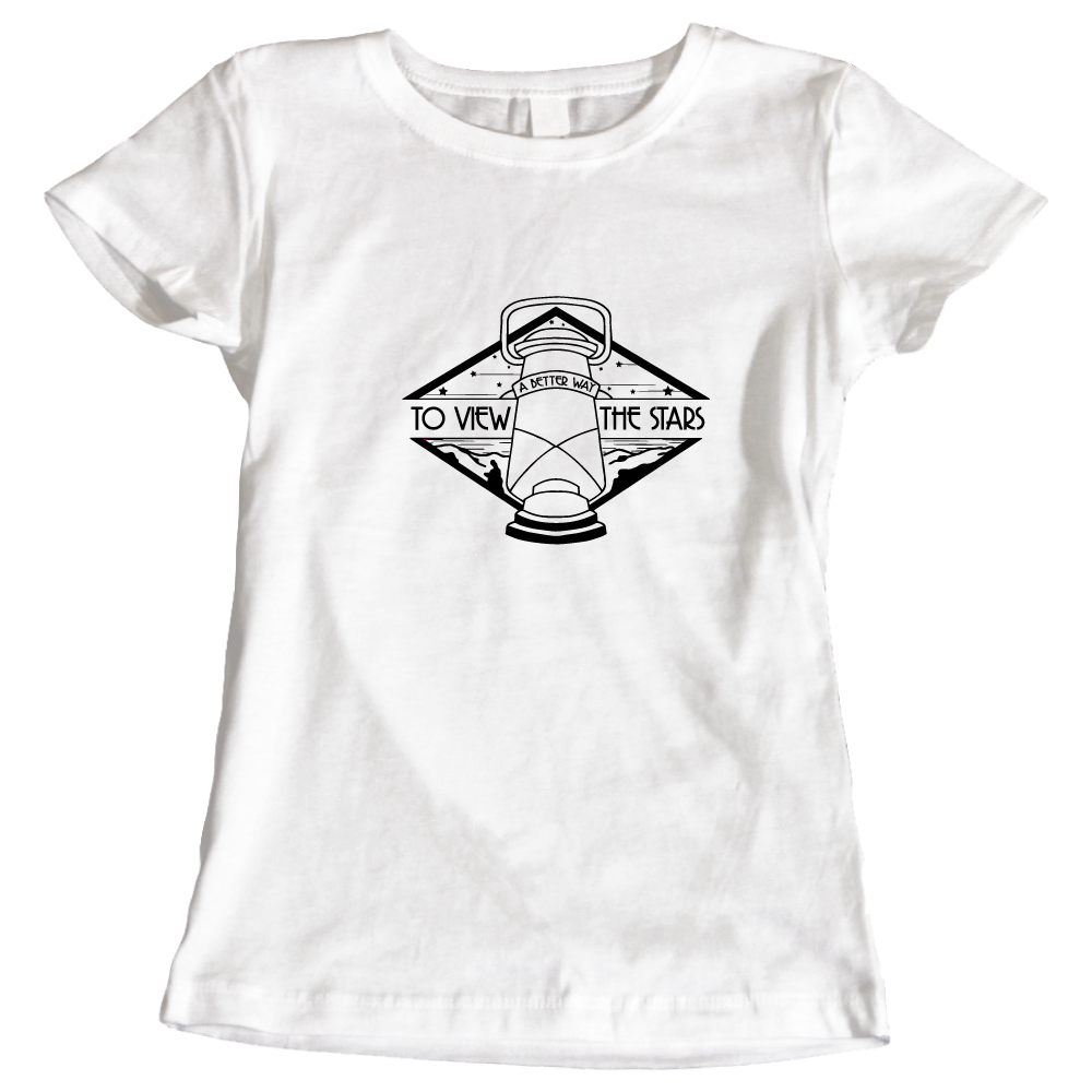 A Better Way to View the Stars Ladies' Camping T-Shirt
