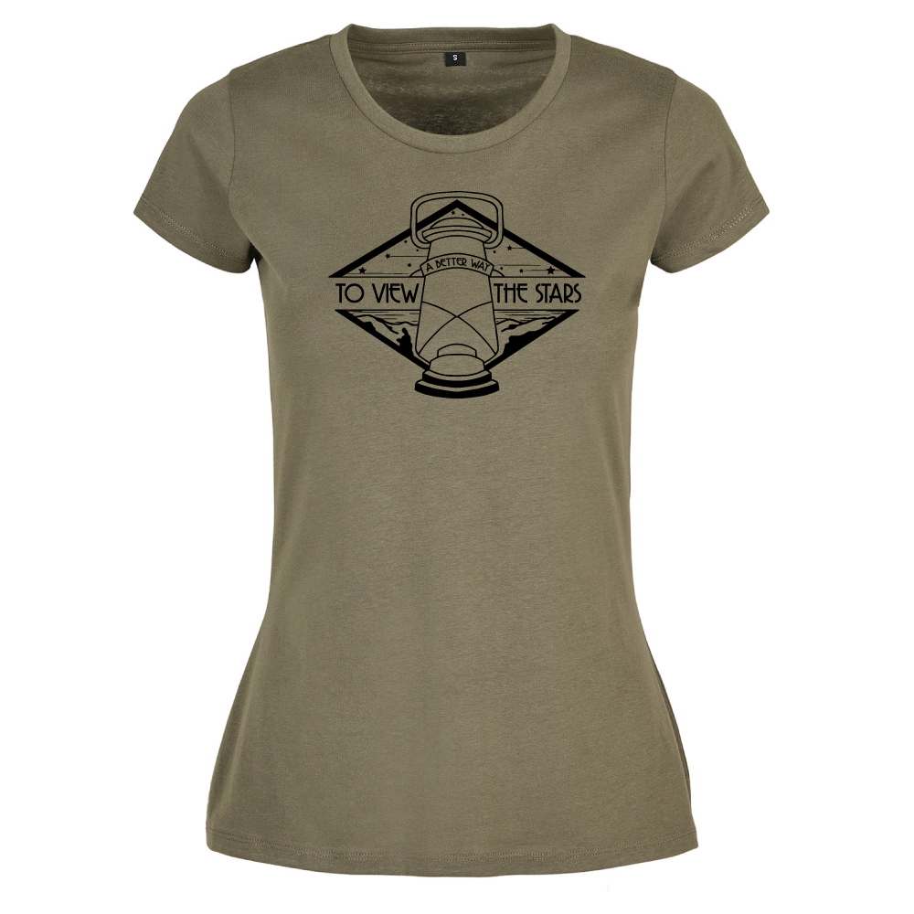 A Better Way to View the Stars Ladies' Camping T-Shirt