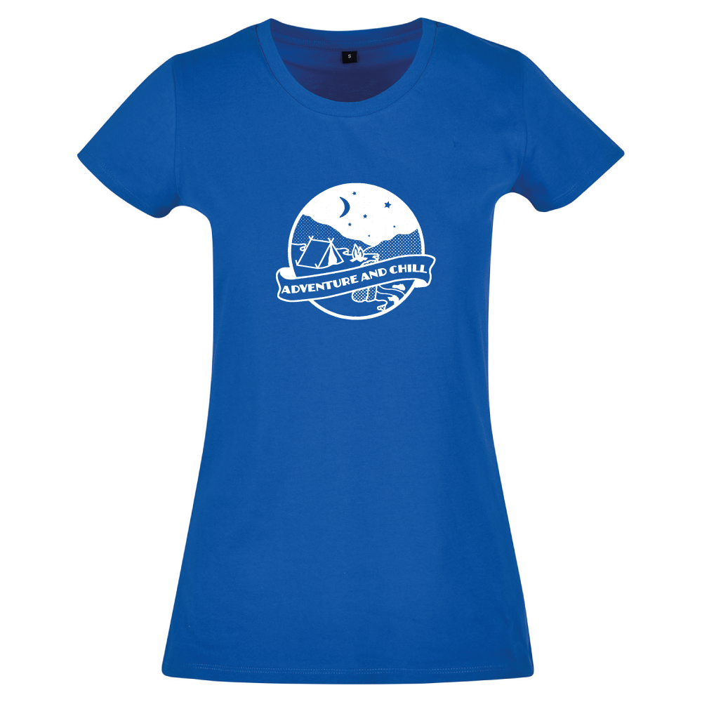 Adventure And Chill Ladies Camping T-Shirt