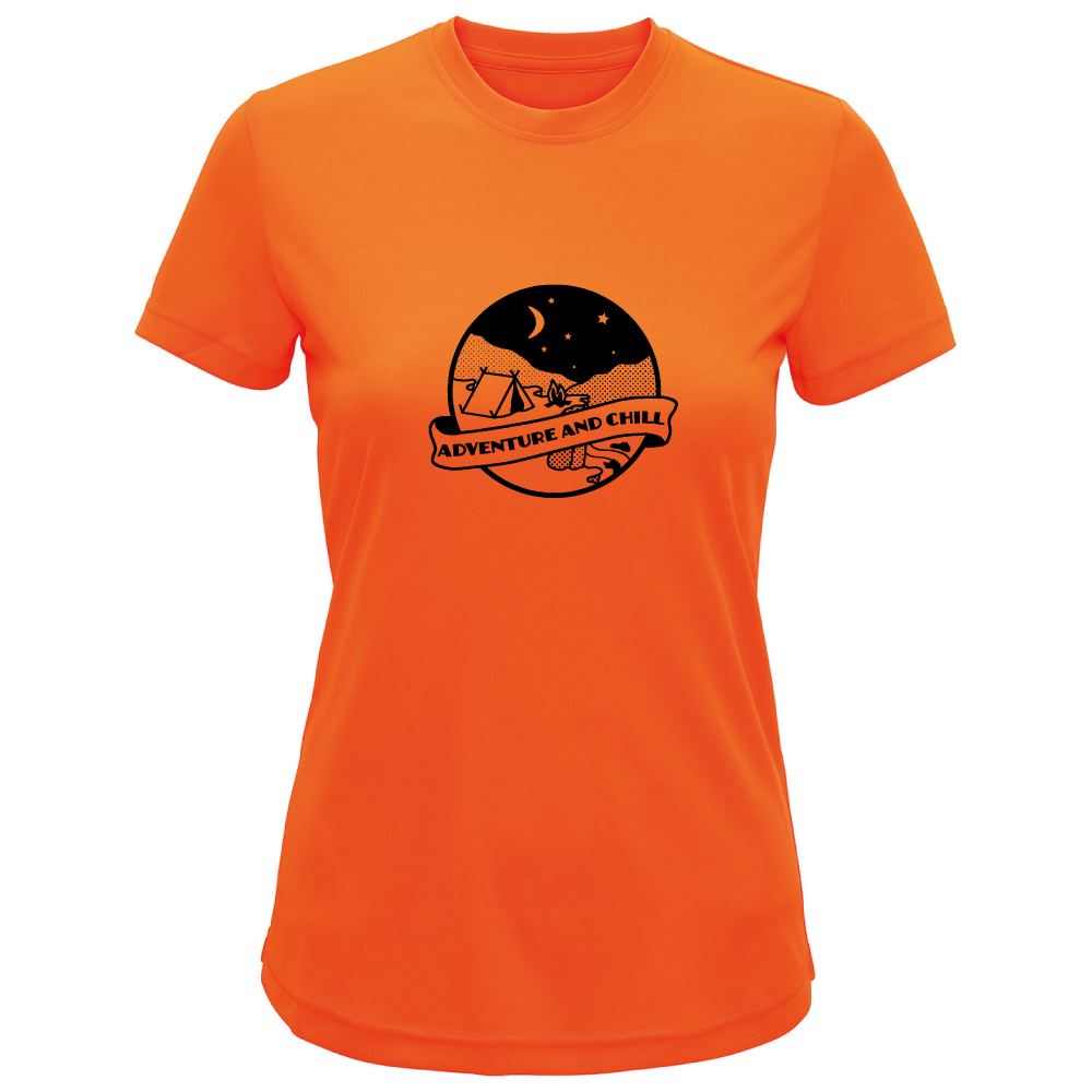 Adventure And Chill Ladies Camping T-Shirt