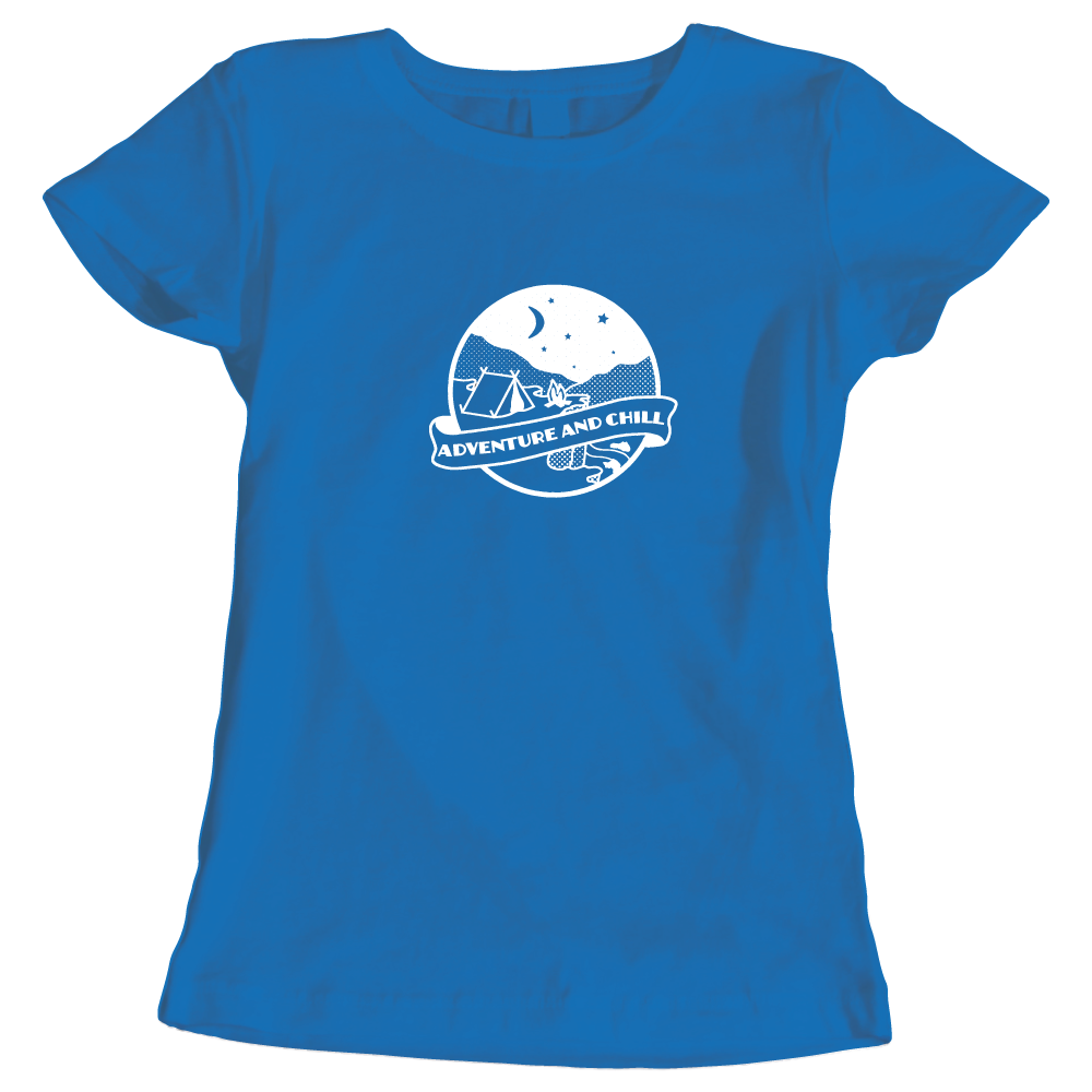 Adventure And Chill Ladies Camping T-Shirt