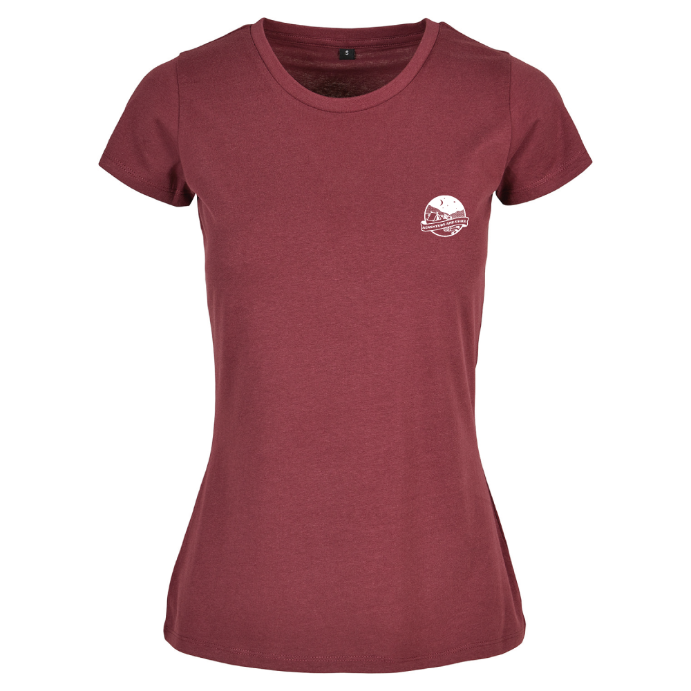Adventure And Chill Ladies Camping T-Shirt