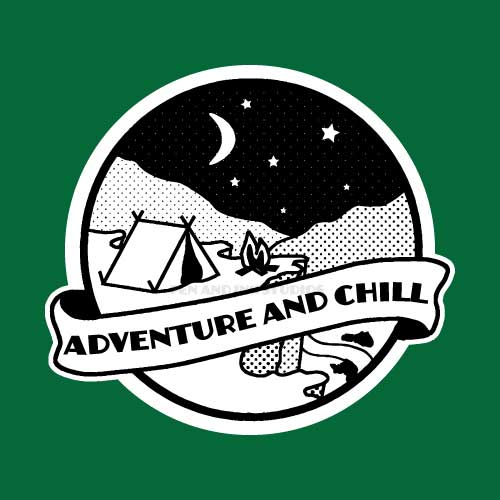Adventure and Chill Sticker | Camping Themed Sticker