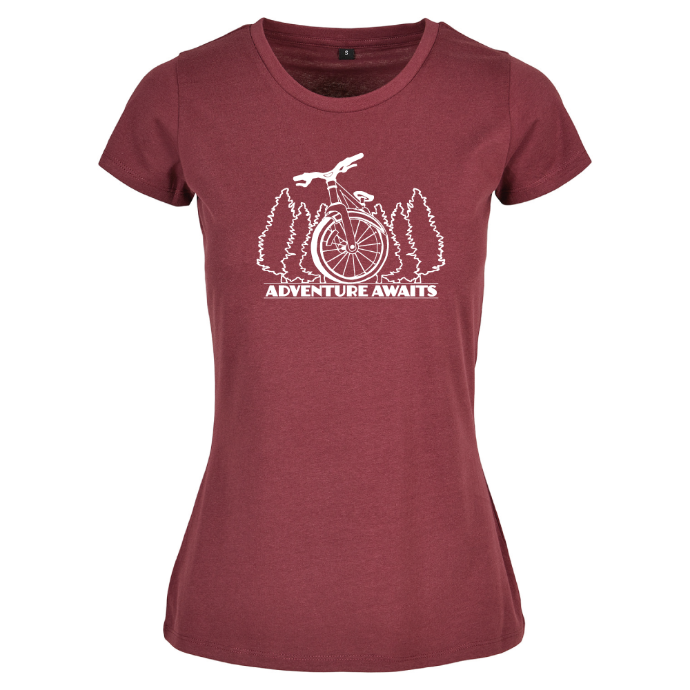 Adventure Awaits Ladies Cycling T-Shirt