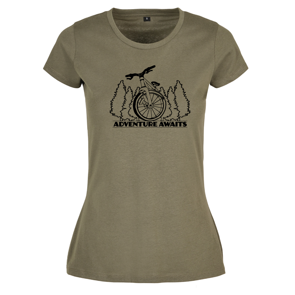 Adventure Awaits Ladies Cycling T-Shirt
