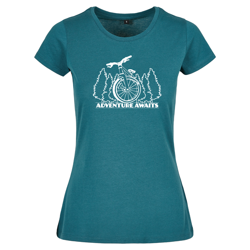 Adventure Awaits Ladies Cycling T-Shirt