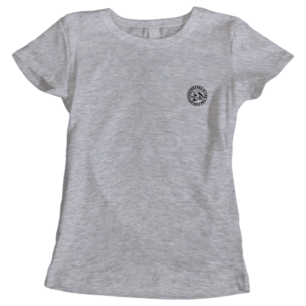 Adventure Is For The Curious Ladies Hiking T-Shirt