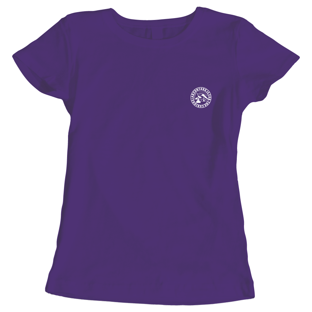Adventure Is For The Curious Ladies Hiking T-Shirt