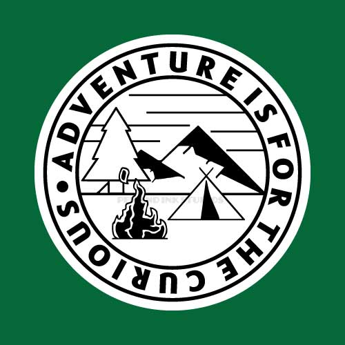 Adventure Is for the Curious Sticker | Hiking Walking Themed Sticker