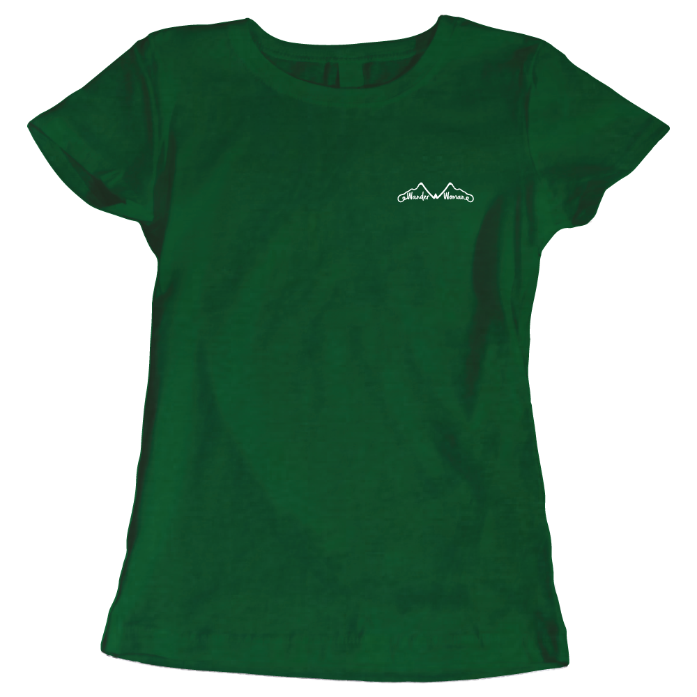 Adventure Queens Wander Woman women's t-shirt with small design